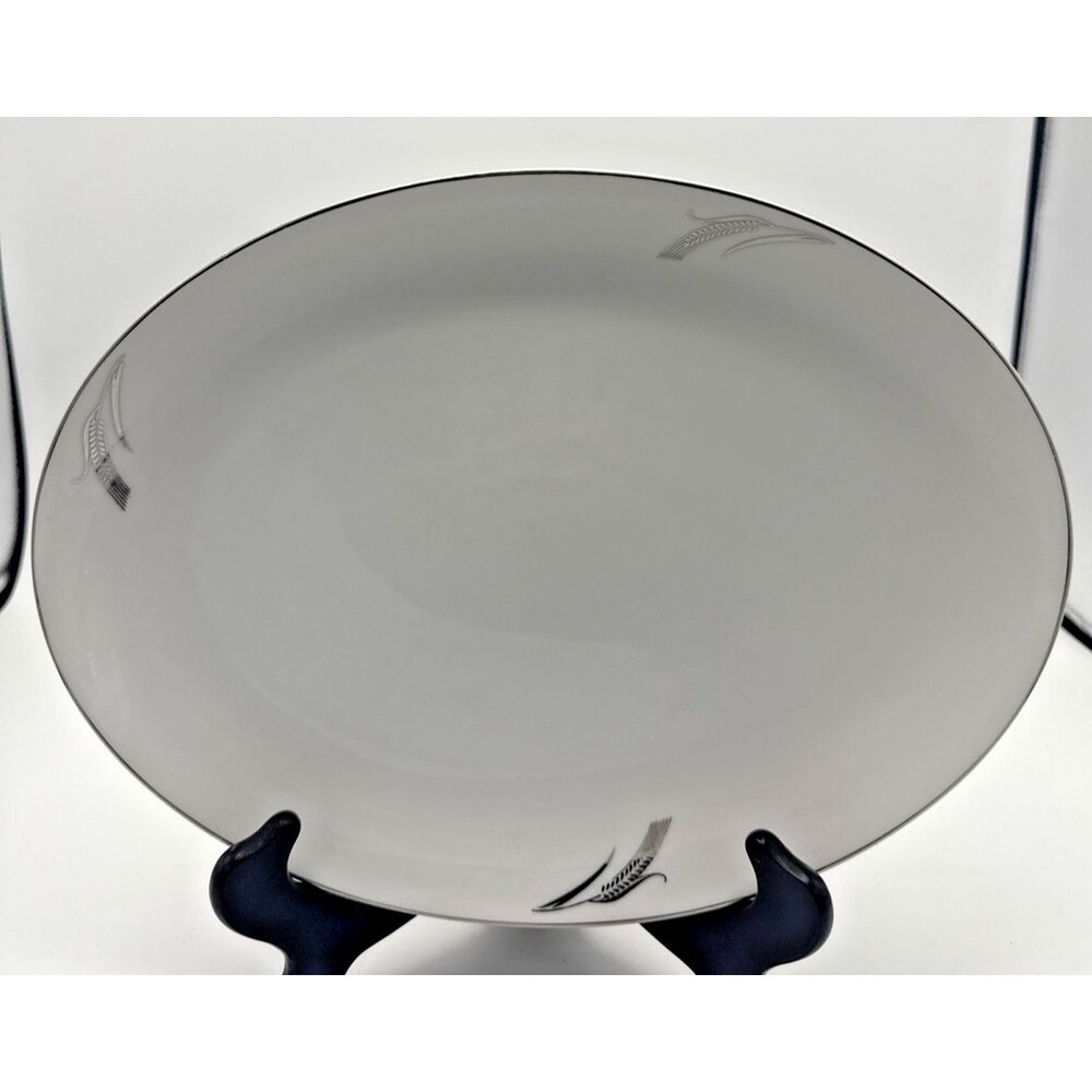 Beautiful Vintage Fukagawa Arita Wheat #931 Oval Serving Platter 12 In By 9 In